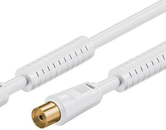 CABLE ANTENA 3.5 M CON FERRITA BLANCO WIRBOO
