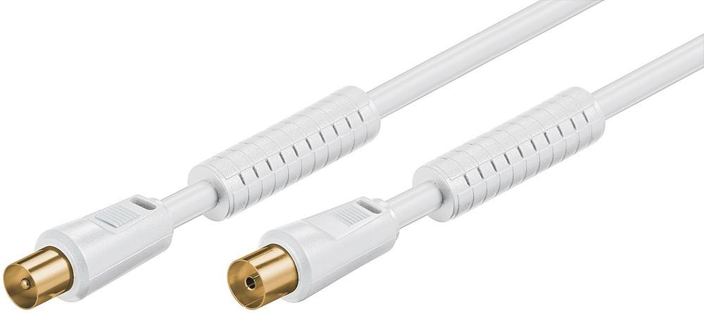 CABLE ANTENA 3.5 M CON FERRITA BLANCO WIRBOO