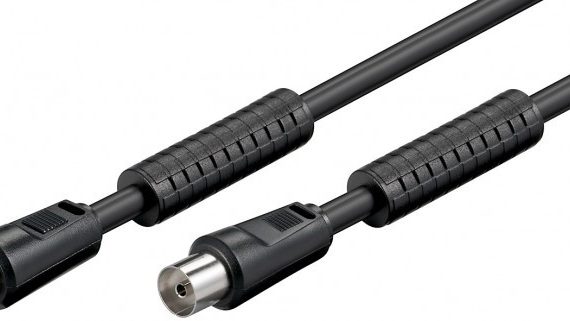CABLE DE ANTENA DE 1,5 MTS CON FERRITA NEG WIRBOO