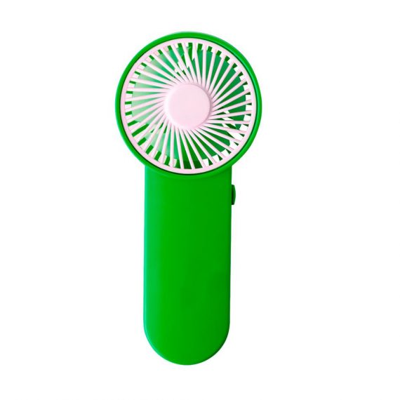 Ventilador de mano en resistente ABS verde