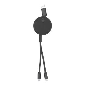 Cable Extensible. Conexión USB, Tipo C y Lightning